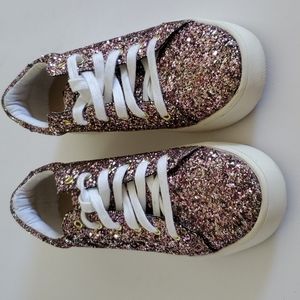 SM Darcey Glitter Sparkle Platform Sneakers Pink Size 9M
